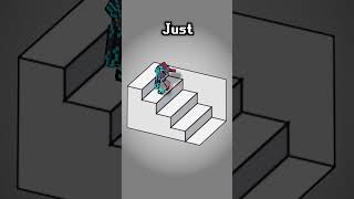 Stairs ILLUSION ll Mincraft Animation funny [upl. by Aihtennek]