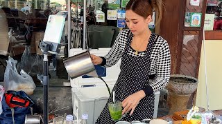 Top7 Must Try Street Foods in Bangkok popular roti lady coffee lady fruit cutting skillspad thai [upl. by Euhc]