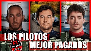 Así es la lujosa vida de Checo Pérez y los 10 pilotos mejor pagados de la F1 💸 [upl. by Ahsilat]