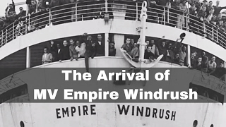 22nd June 1948 MV Empire Windrush arrives at Tilbury Docks in the Port of London [upl. by Alomeda]