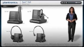 Lync Interactive Setup Guide using Plantronics Savi W740 wireless headsets Amigo [upl. by Dalton638]