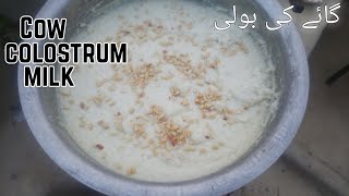 Colostrum Milk Sweet Recipe  گائے کی بولی  Happy Village Celebration [upl. by Berliner]