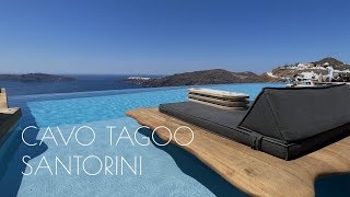 CAVO TAGOO SANTORINI  Amazing Infinity Pool  Full Tour [upl. by Ennaylime993]