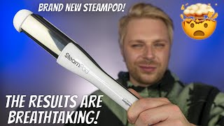 STEAMPOD 4 REVIEW  Create Long Lasting Straight Look  Best Tool For Shiny Curls  New Steampod [upl. by Einial181]