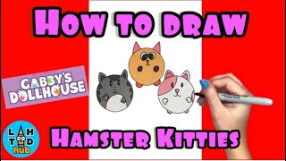 How to Draw Hamster Kitties from Gabbys Dollhouse [upl. by Spatola97]