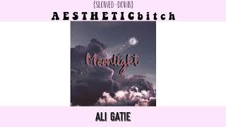 Moonlight 🌑  Ali Gatie sloweddown [upl. by Nwahsaj]