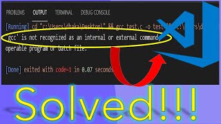 gcc is not recognized as an internal or external command operable program or batch file [upl. by Middlesworth]