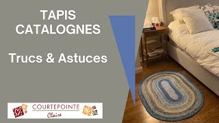 Tutoriel officiel francophone Tapis Catalognes de RJ Designs  Jelly Roll Rug [upl. by Schnur]