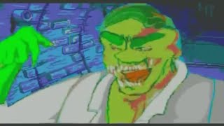 The Amazing Spider Man vs the Kingpin Sega CD Curt Connors Transformation Forwards Backwards [upl. by Yraillih]