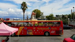 Corfu Hopon Hopoff City Sightseeing Bus Tour  Greece  Kanoni Line [upl. by Helbona245]