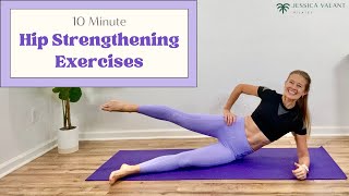 10 MInute Hip Strengthening Exercises  at home [upl. by Assilym337]