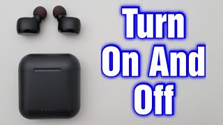 Tozo T6 Earbuds – How To Turn On amp Off [upl. by Ettezel]