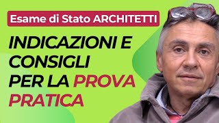 Prova pratica Esame di Stato Architetti 2024 consigli [upl. by Berton]