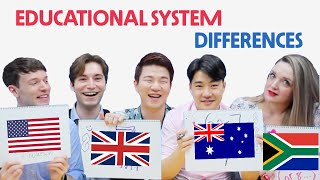 US  UK  Australia  South Africa Educational System Differences [upl. by Esilrac]