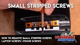 How to remove small stripped screws  stripped laptop screws  stripped phone screw removal [upl. by Dottie]