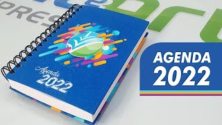 AGENDA 2022  Impressão e acabamento [upl. by Mahtal]