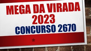 MEGA DA VIRADA 2023 O MAIOR SORTEIO DA HISTÓRIA [upl. by Humpage30]