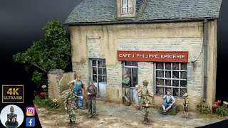 Cafe J Philippe Normandy  135 WW2 Diorama Tutorial [upl. by Akram111]