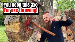 Why you should buy this axe for axe throwing axe axethrowing skills review vikings [upl. by Lareine]