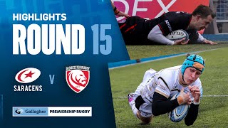 Saracens v Gloucester  HIGHLIGHTS  Parton Scores FASTEST Prem HatTrick  Gallagher Premiership [upl. by Otilopih]