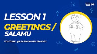 Learn Swahili  Greetings  Swahili for Beginners  Salamu  Kiswahili [upl. by Liederman]