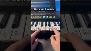 Chopsticks Piano Tutorial 🥢 easy piano beginner tutorial [upl. by Alasdair]