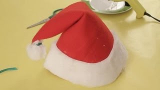 How to make a Santa Claus hat  Christmas crafts for the whole family [upl. by Woodring]