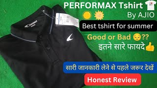 PERFORMAX Tshirt For Summer By Ajio  Best Tshirts  Review [upl. by Oznofla]