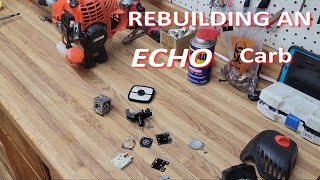 Echo SRM225 carb rebuild [upl. by Ocisnarf]