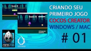 Cocos2dx  Cocos Creator  Como criar games  Criar o primeiro jogo  Introdução  01 [upl. by Namzed]