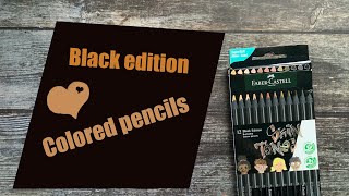 Faber Castell BLACK EDITION Colored pencils  Skin set [upl. by Risley480]