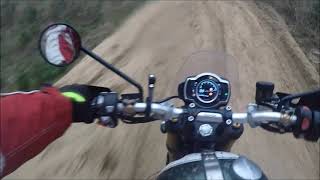 Big bike sand attack TRIUMPH SCRAMBLER 1200XE RAW video [upl. by Fujio]