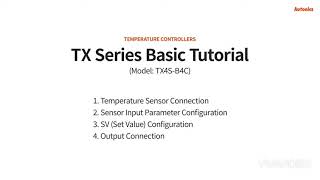 Autonics Temperature Controller TX4SB4C Connection amp Parameter Setting [upl. by Nimajnab]