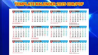 JUAL MASTER KALENDER 2025 CDR PDF HARGA MURAH TEMPLATE KALENDER JAWA HIJRIYAH [upl. by Orly332]