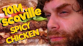 Worlds HOTTEST Spicy Chicken Sandwich 10 Million Scoville [upl. by Dolley]