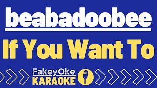 beabadoobee  If You Want To Karaoke [upl. by Alston]