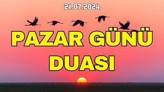 Pazar Günü Duası  Bizlere Bol Bol Rızık İhsan Eyle Allahım AMİN [upl. by Basilio]