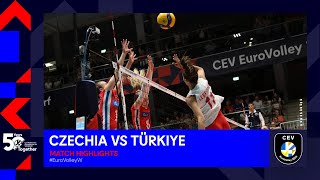 Czechia vs Türkiye  Match Highlights  CEV EuroVolley 2023 Women [upl. by Gebelein74]