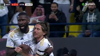 Antonio Rudiger Goal Real Madrid vs Atletico Madrid 11 All Goals and Extended Highlights [upl. by Kriste]