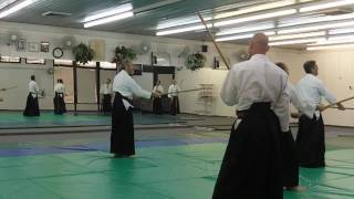 Aiki Jo Movements from the Aiki Taiso [upl. by Ahsaya835]