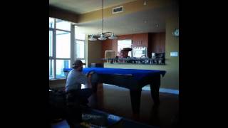 Olhausen Pool table assemblymov [upl. by Ferreby]