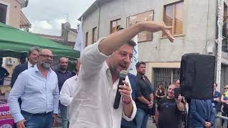 MATTEO SALVINI IN BASILICATA A PICERNO [upl. by Fritts]