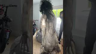 HORRIFYING TWITCHING BANSHEE ANIMATRONIC halloween spirithalloween spirithalloweenanimatronics [upl. by Lobell]