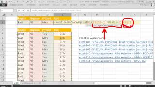 excel285  WYSZUKAJPIONOWO  kilka kryteriów  tablicowa z JEŻELI [upl. by Naig]