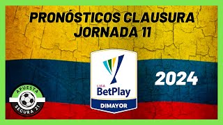 Pronósticos Liga BETPLAY Clausura Jornada 11  Liga Colombiana 2024 [upl. by Drofdeb]