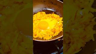 Hash brown with egg 🔥😋shorts subscribe trending viralshort cooking recipe food [upl. by Lletnom]