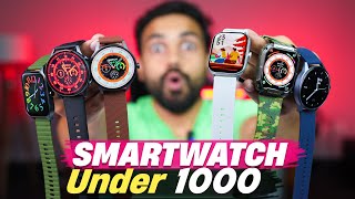 Top 5 Best Smartwatches Under ₹1000  Best Smartwatches Under 1000 [upl. by Aitropal]