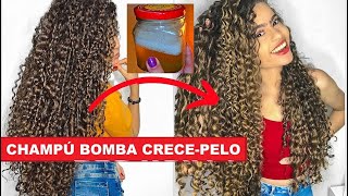 CHAMPÚ BOMBA CRECEPELO🟣 CRECE TU CABELLO RÁPIDO Y LUCE TUS BUCLES HERMOSOS [upl. by Marcoux]