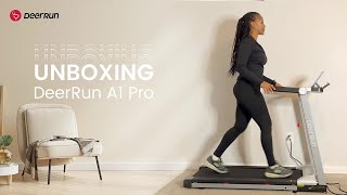 Unboxing DeerRun A1 Pro Folding smart treadmill with incline [upl. by Llecrep]