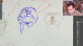 Joshua Jacobo Head Drawing Critiques Live Class 3 Hours [upl. by Perretta]